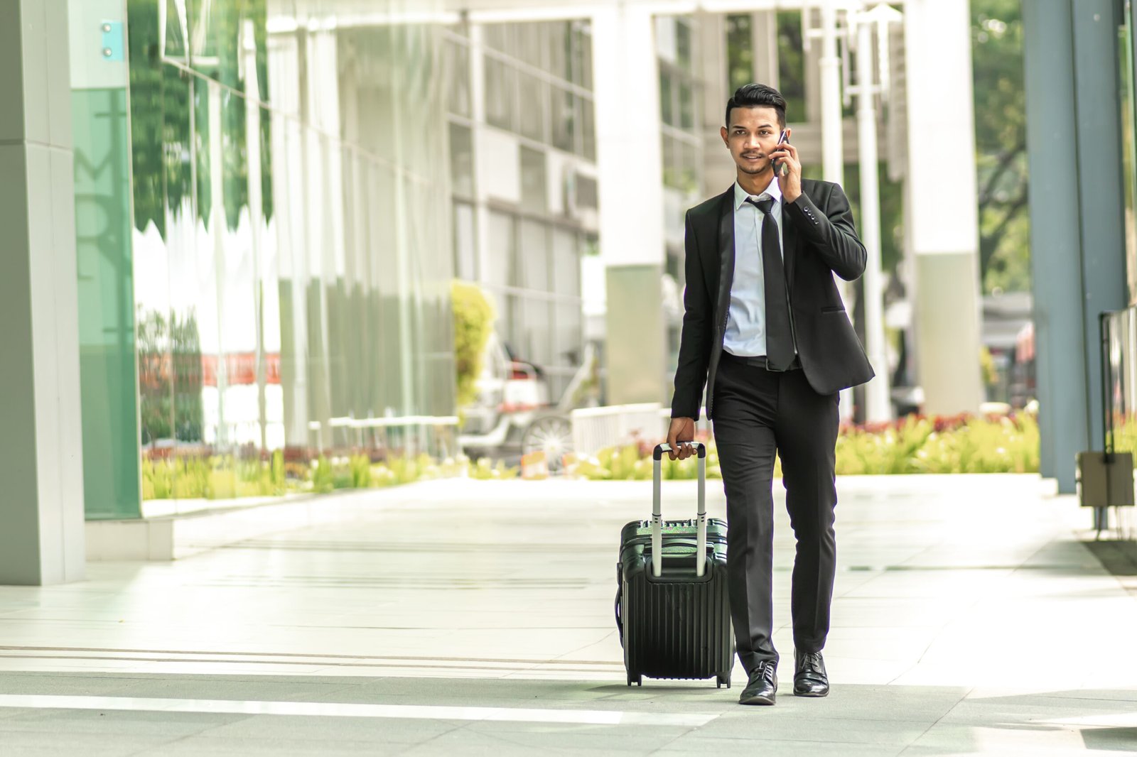 Businessman staff portrait with natural lighting